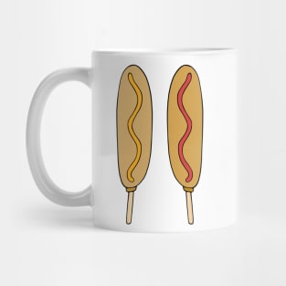 Mustard and Ketchup Corndog Fair Food Mug